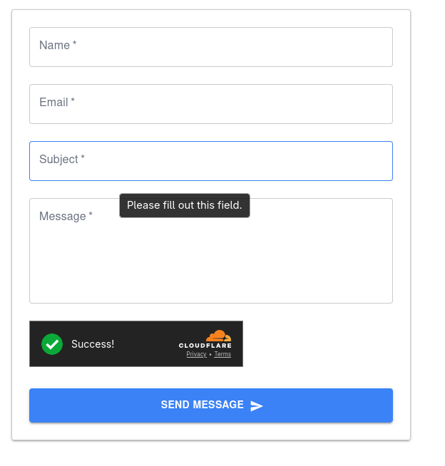 Super Secure Contact Form